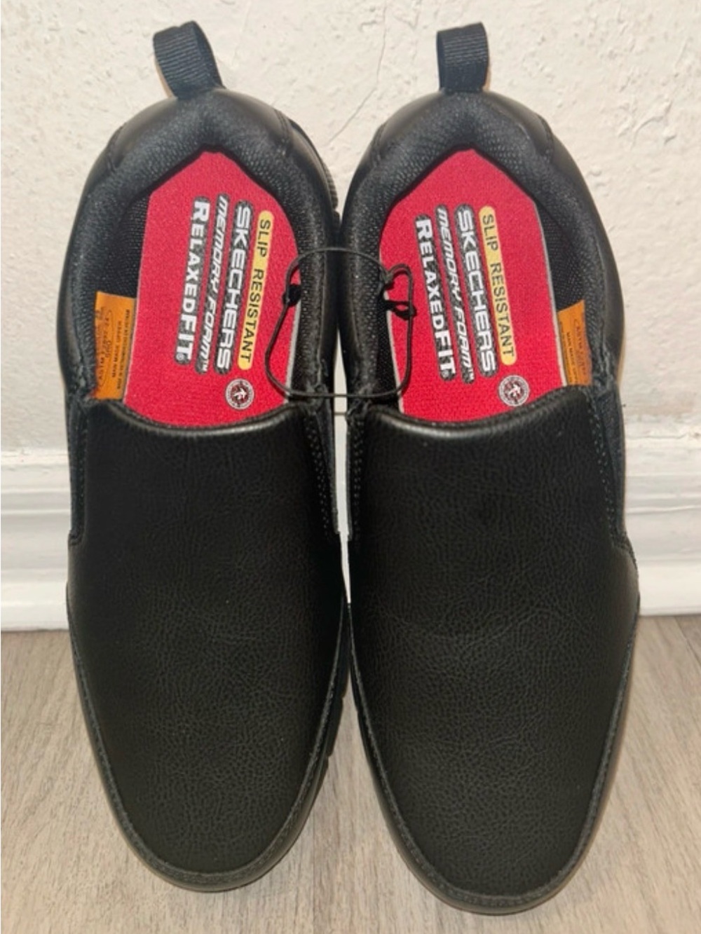 Skechers Relaxed Fit Nampa, Slip Resistant Black, 7.5 men, NO BOX
